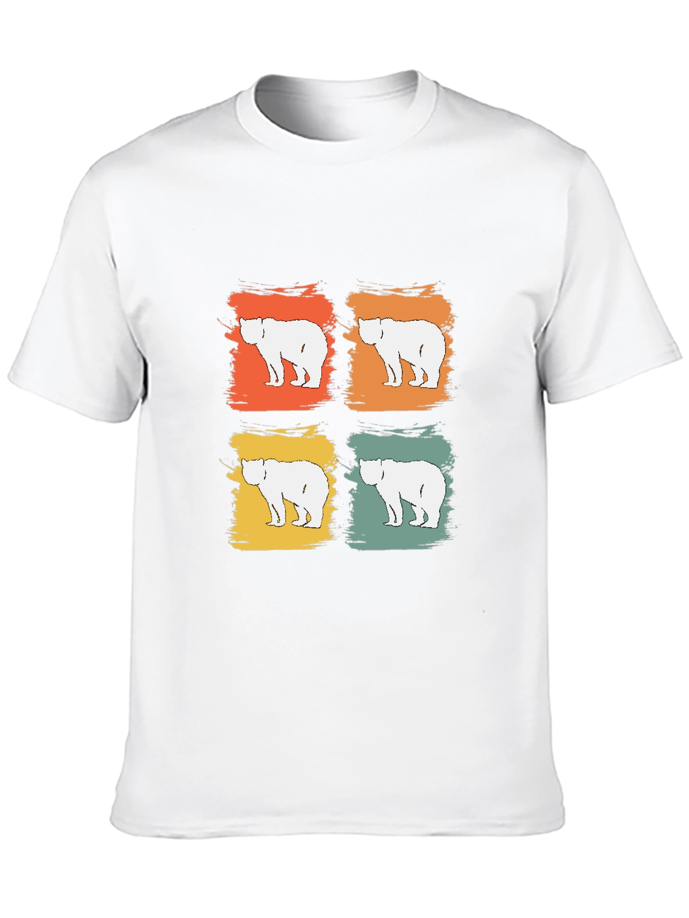 Retro Bear Graphic Tee - Modern Vintage Style
