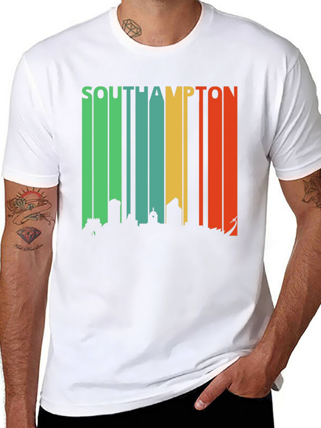 Southampton Skyline Retro T-Shirt