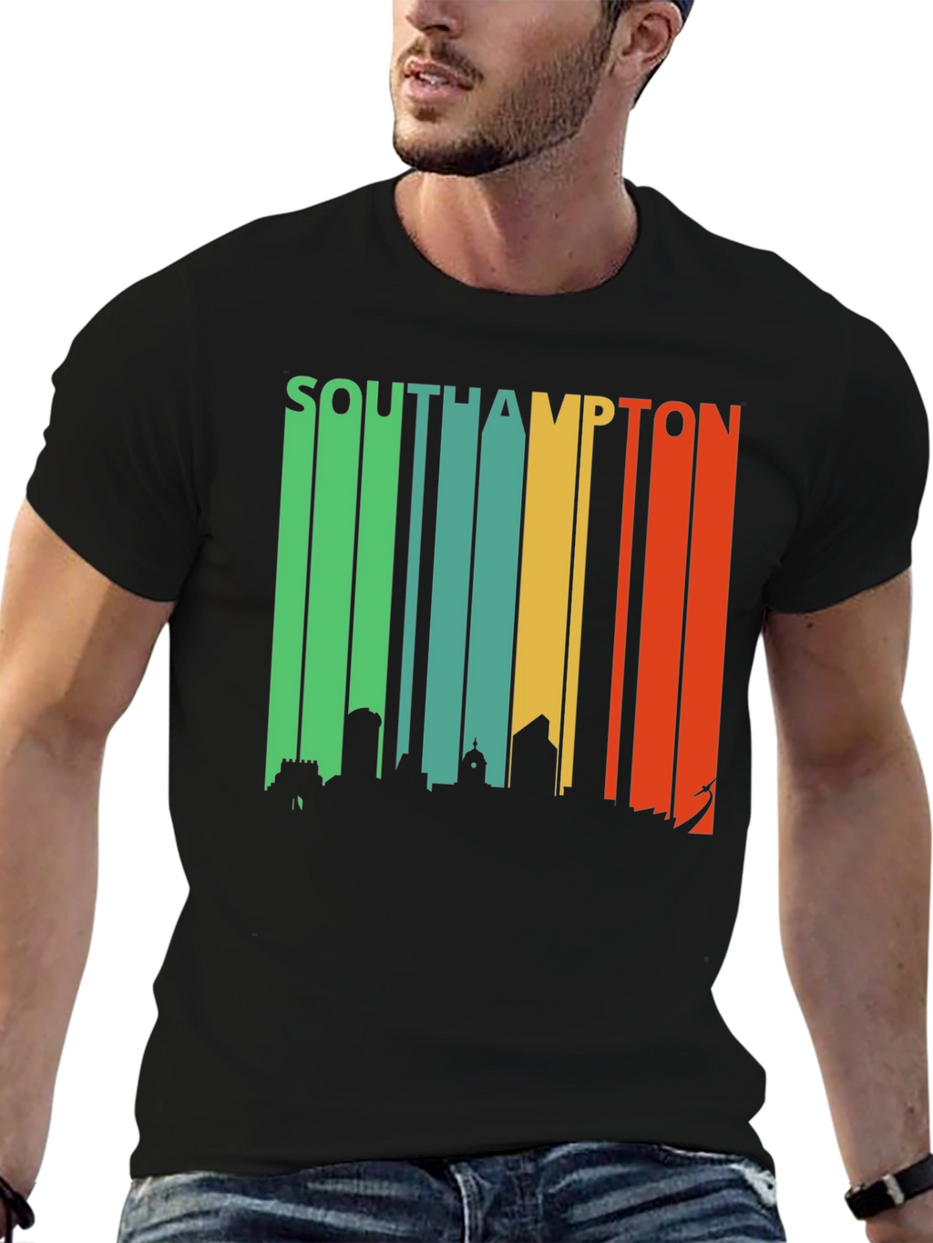 Southampton Skyline Retro T-Shirt
