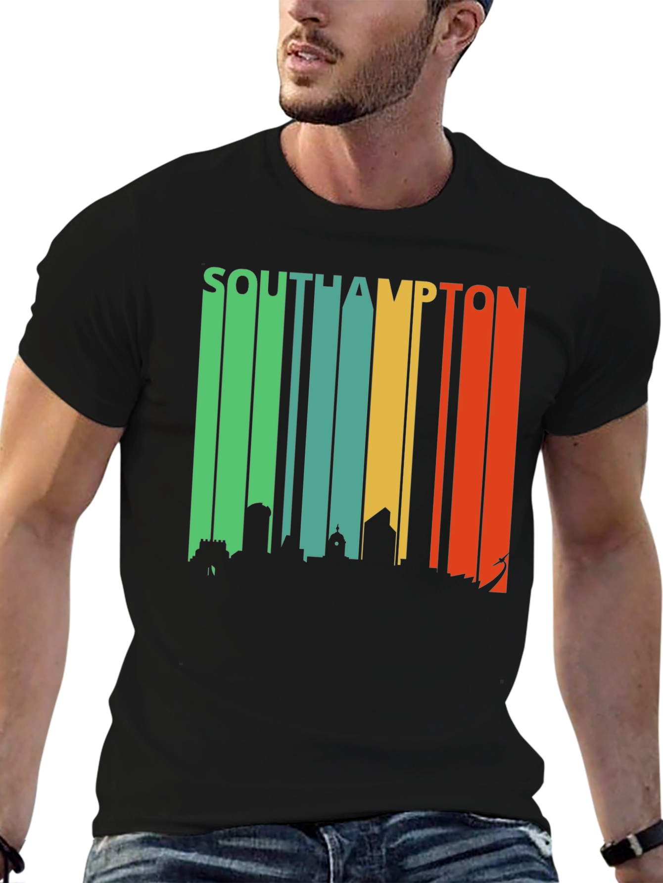 Southampton Skyline Retro T-Shirt