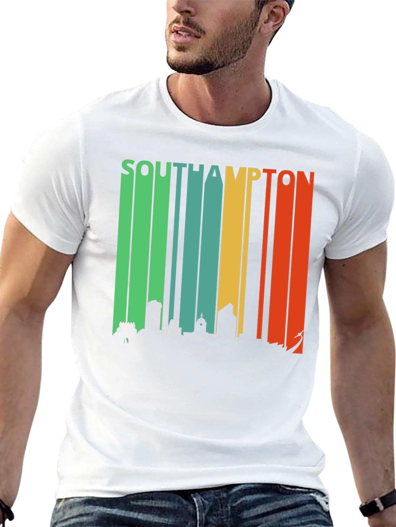 Southampton Skyline Retro T-Shirt