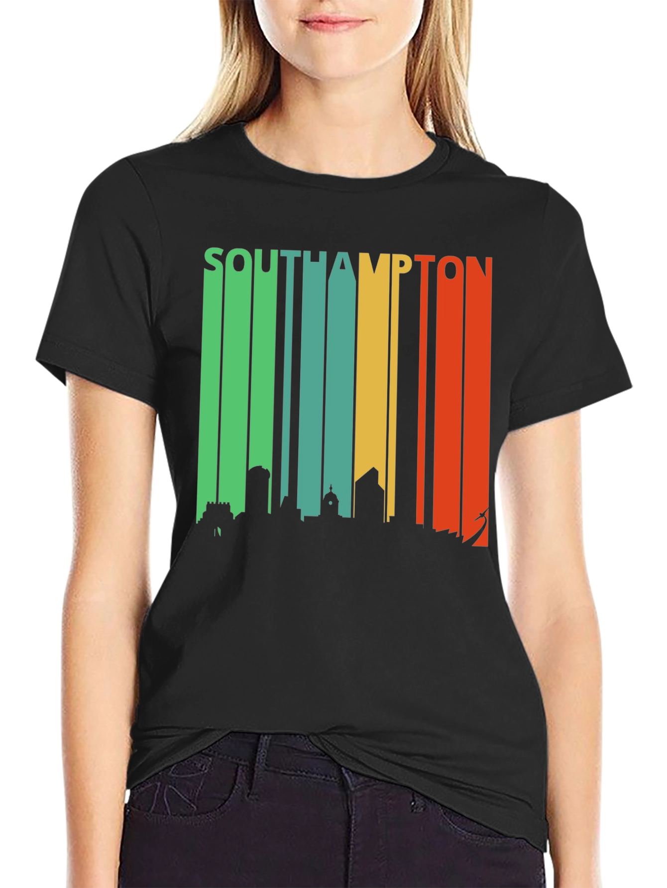 Southampton Skyline Retro T-Shirt