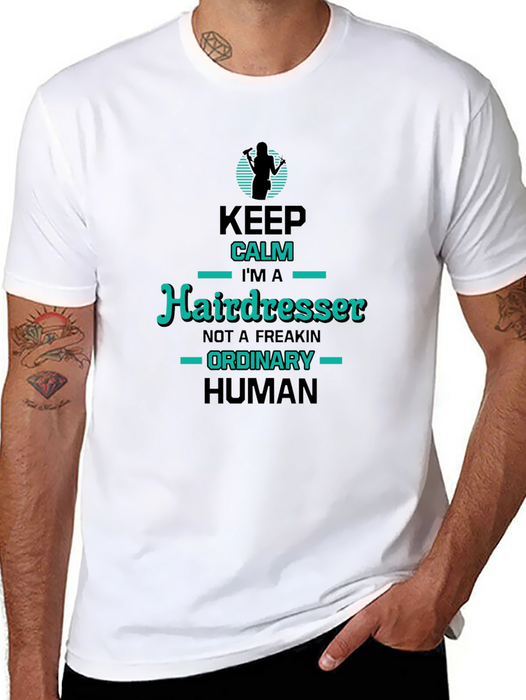 Hairdresser T-Shirt - Keep Calm Im a Hairdresser