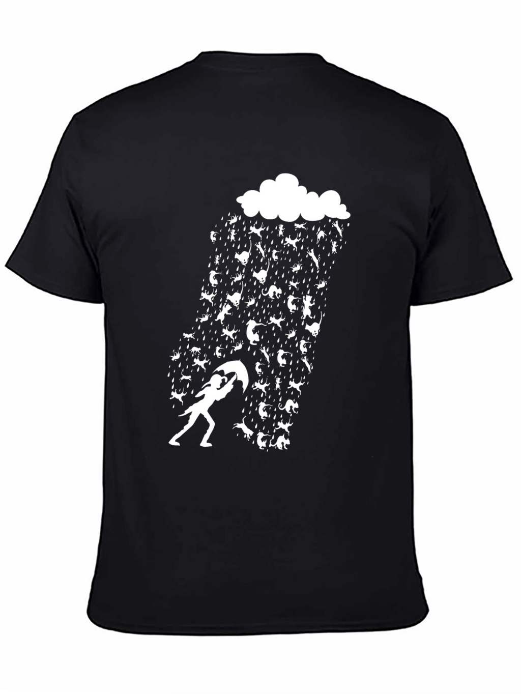 Cats and Rain Funny Graphic Tee