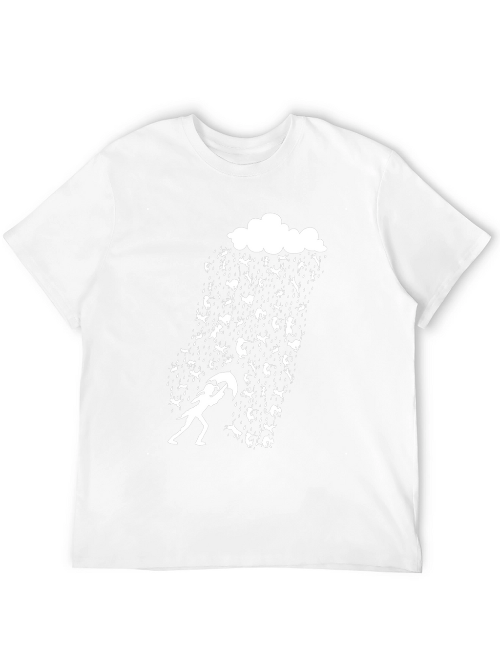 Cats and Rain Funny Graphic Tee