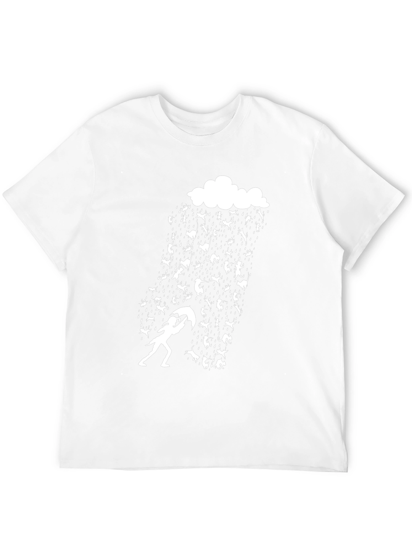 Cats and Rain Funny Graphic Tee