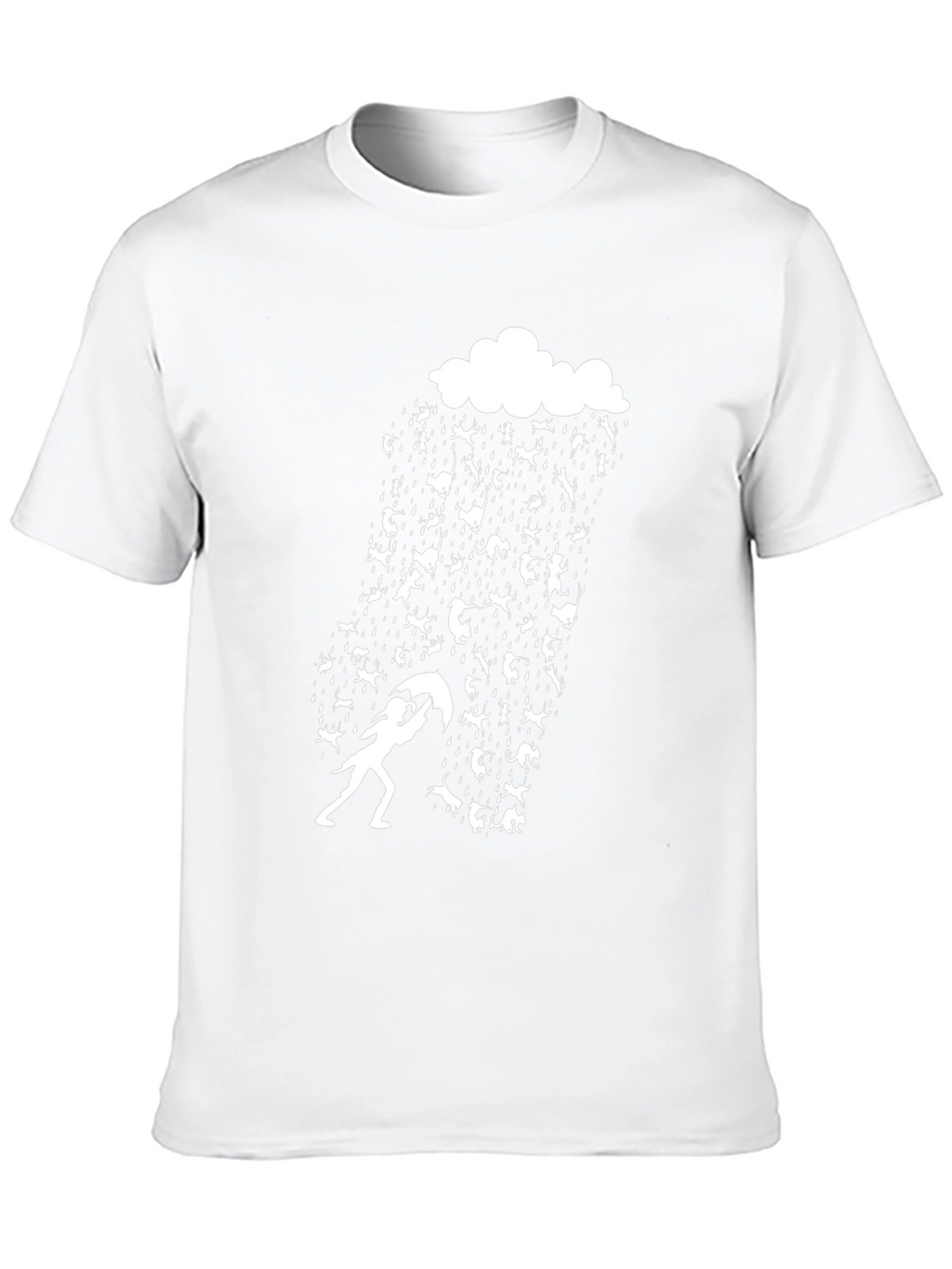 Cats and Rain Funny Graphic Tee