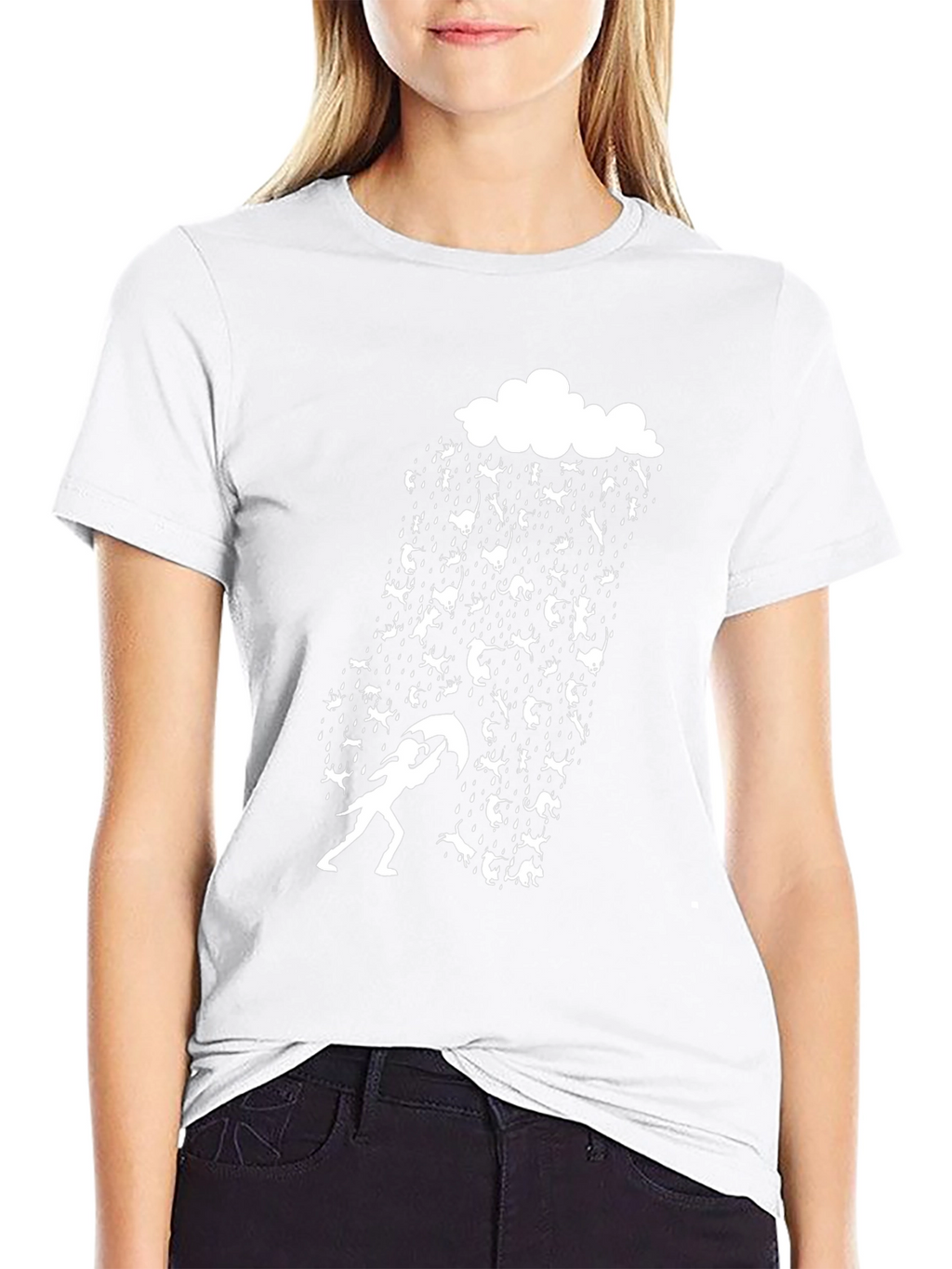 Cats and Rain Funny Graphic Tee