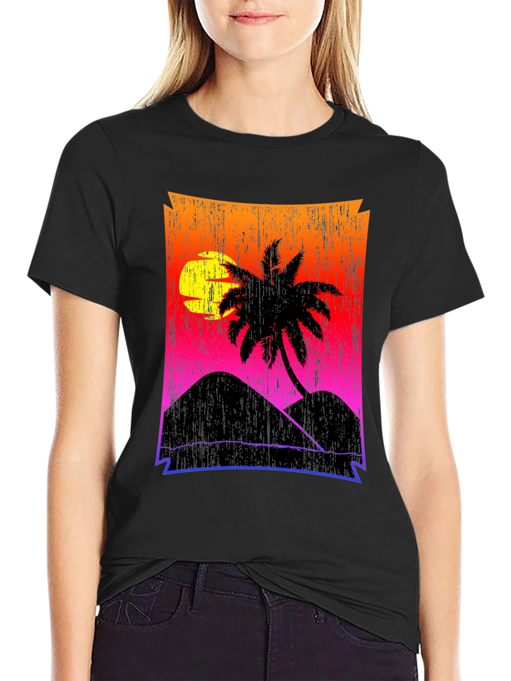 Sunset Palm Tee - Tropical Vibe T-Shirt