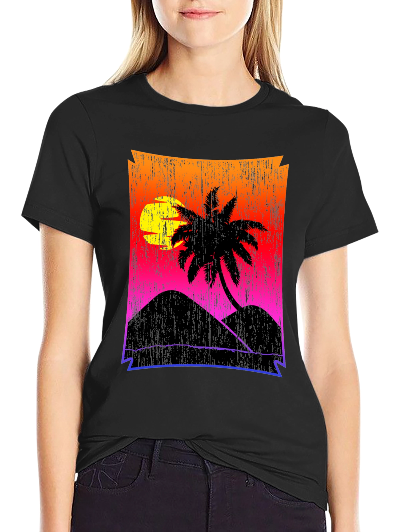 Sunset Palm Tee - Tropical Vibe T-Shirt