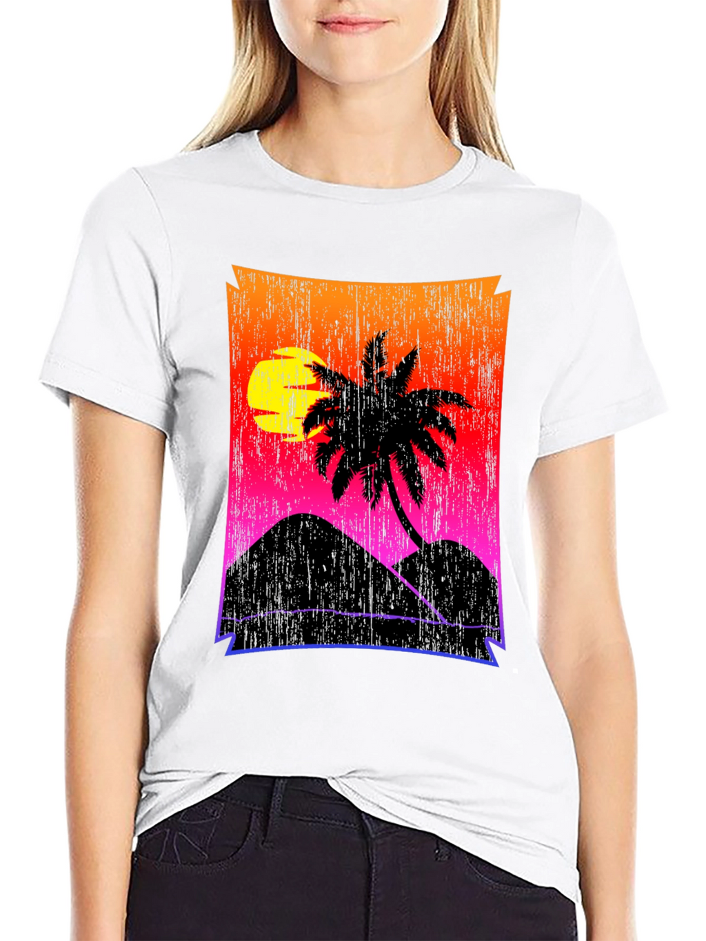 Sunset Palm Tee - Tropical Vibe T-Shirt