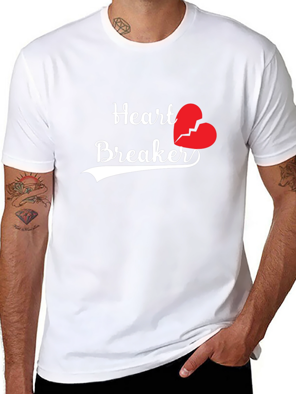 Heartbreaker Graphic T-Shirt - Stylish Mens Tee