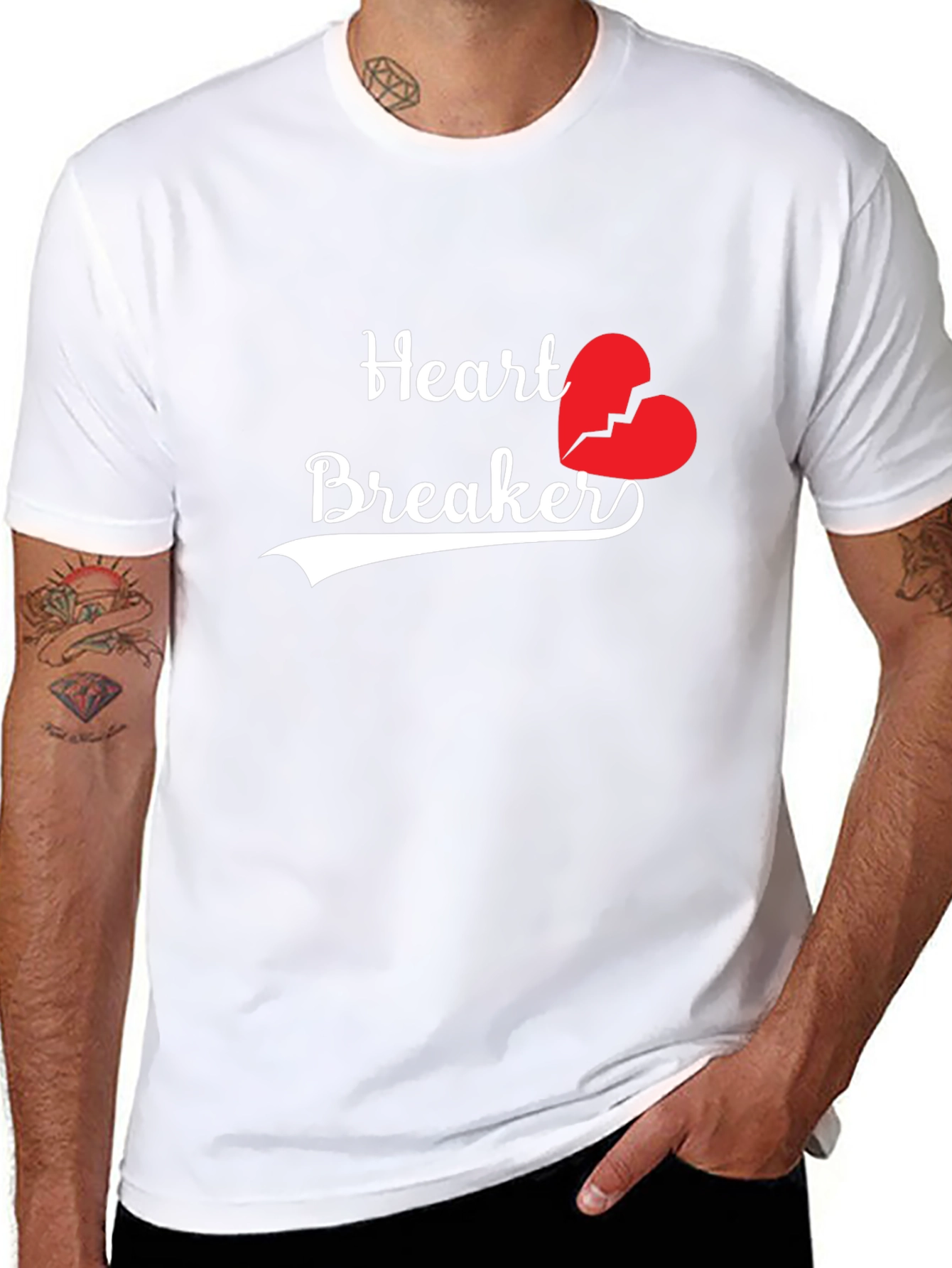 Heartbreaker Graphic T-Shirt - Stylish Mens Tee