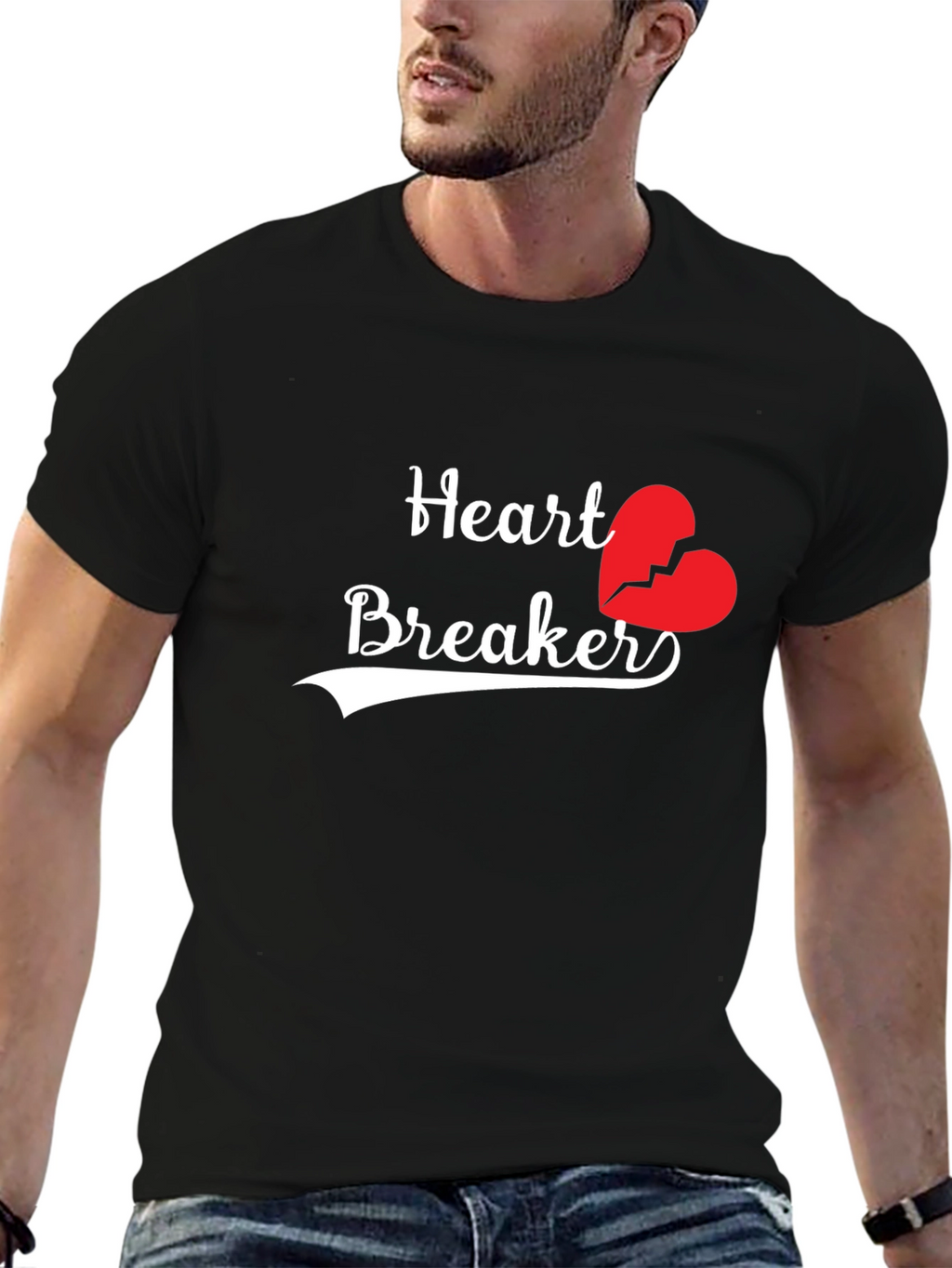 Heartbreaker Graphic T-Shirt - Stylish Mens Tee