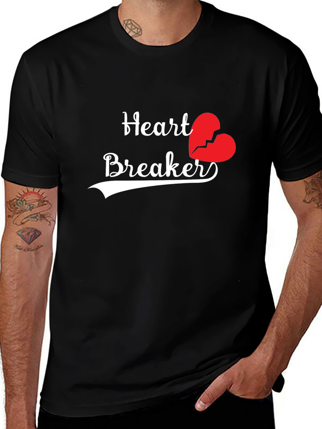 Heartbreaker Graphic T-Shirt - Stylish Mens Tee