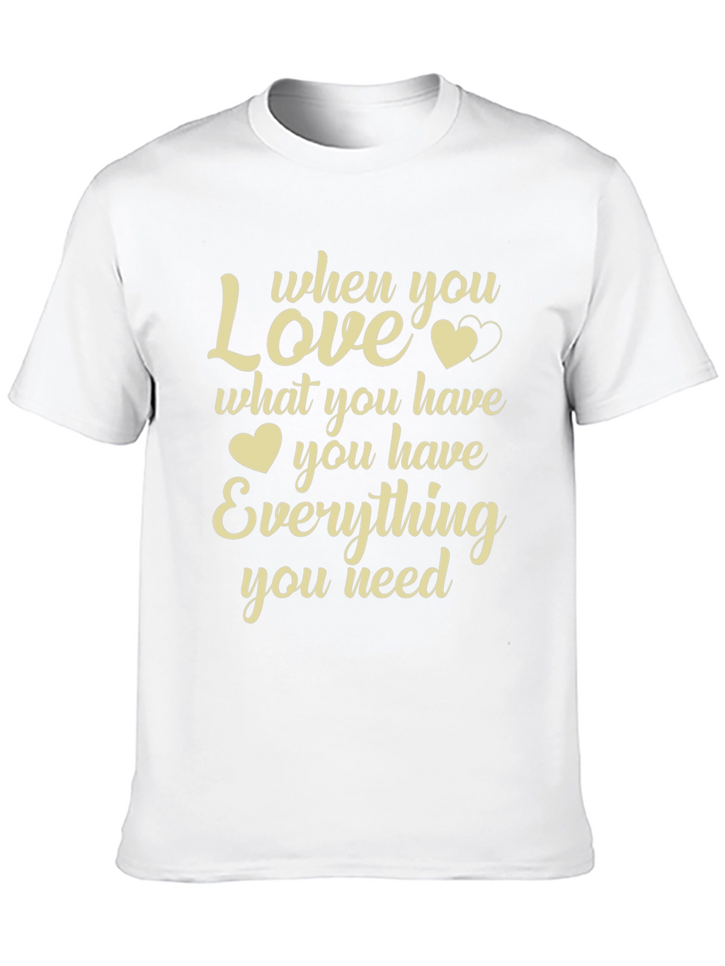 Love What You Have Graphic T-Shirt - Black