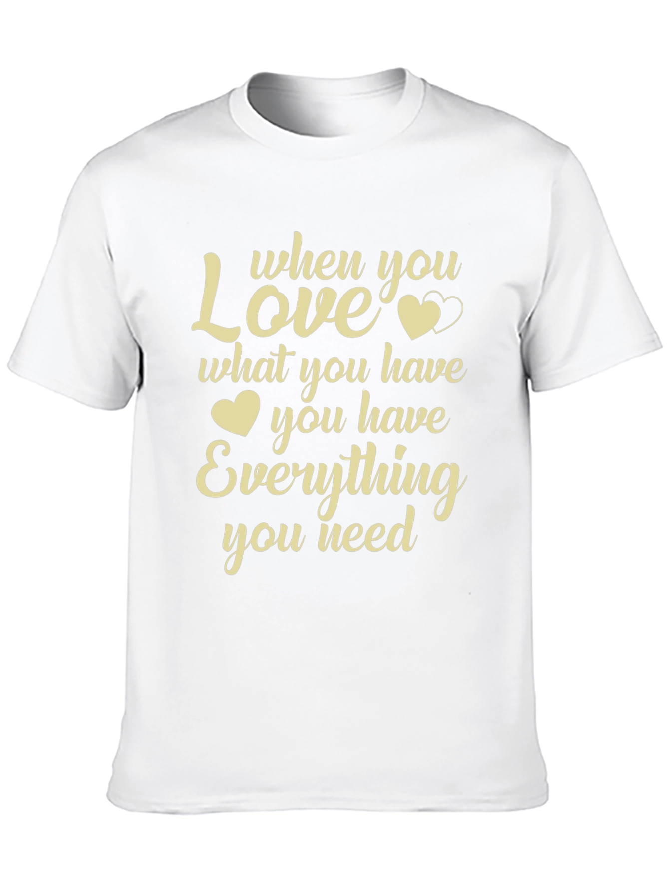 Love What You Have Graphic T-Shirt - Black