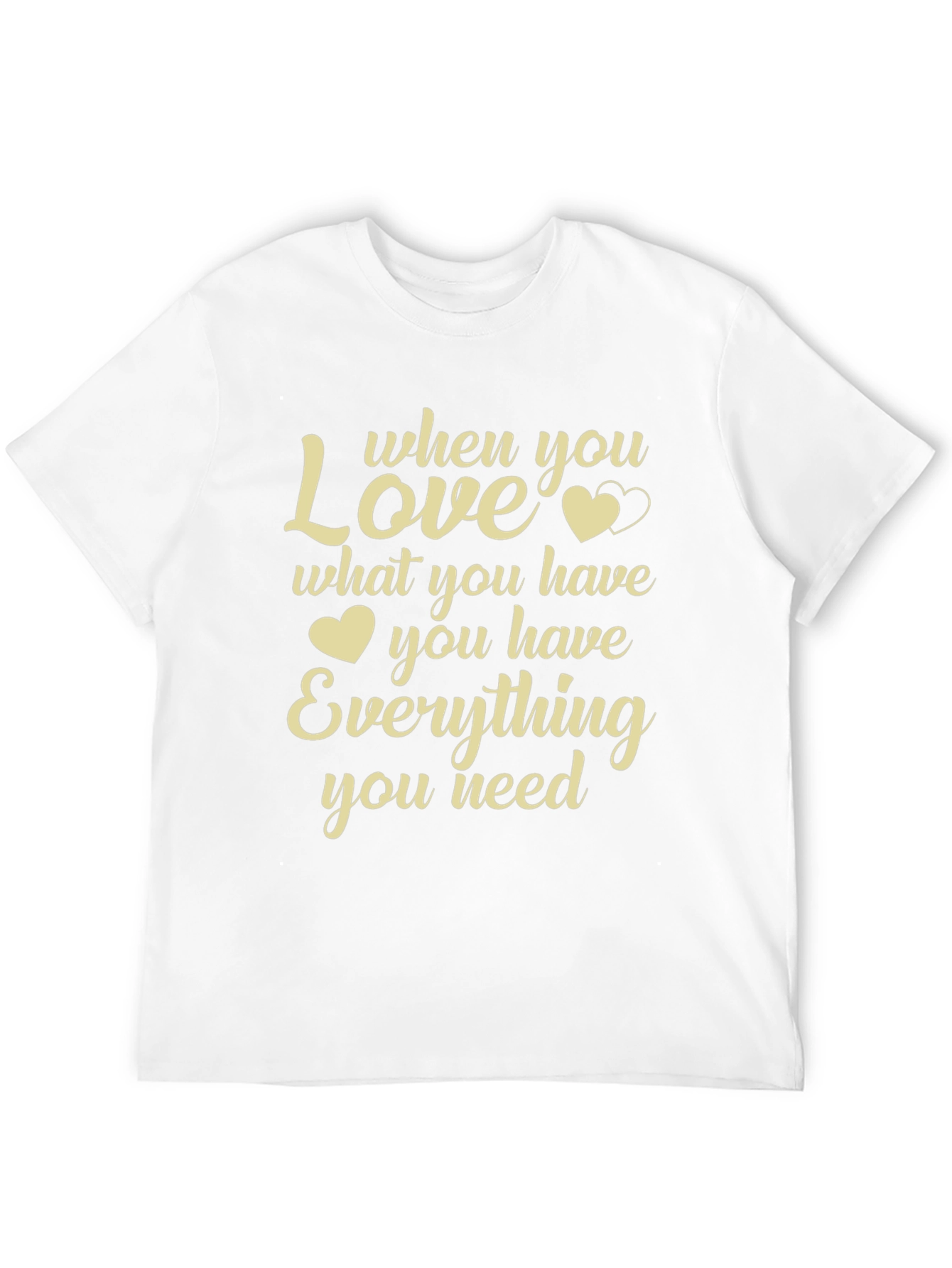 Love What You Have Graphic T-Shirt - Black