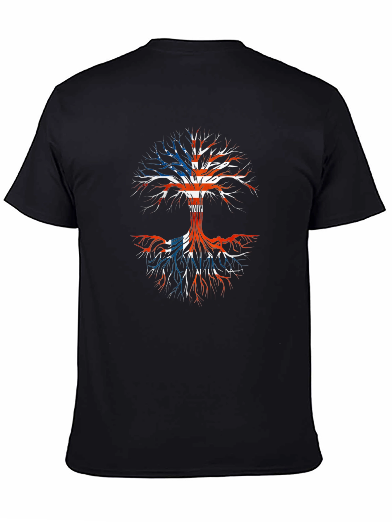 Union Jack Tree Black T-Shirt