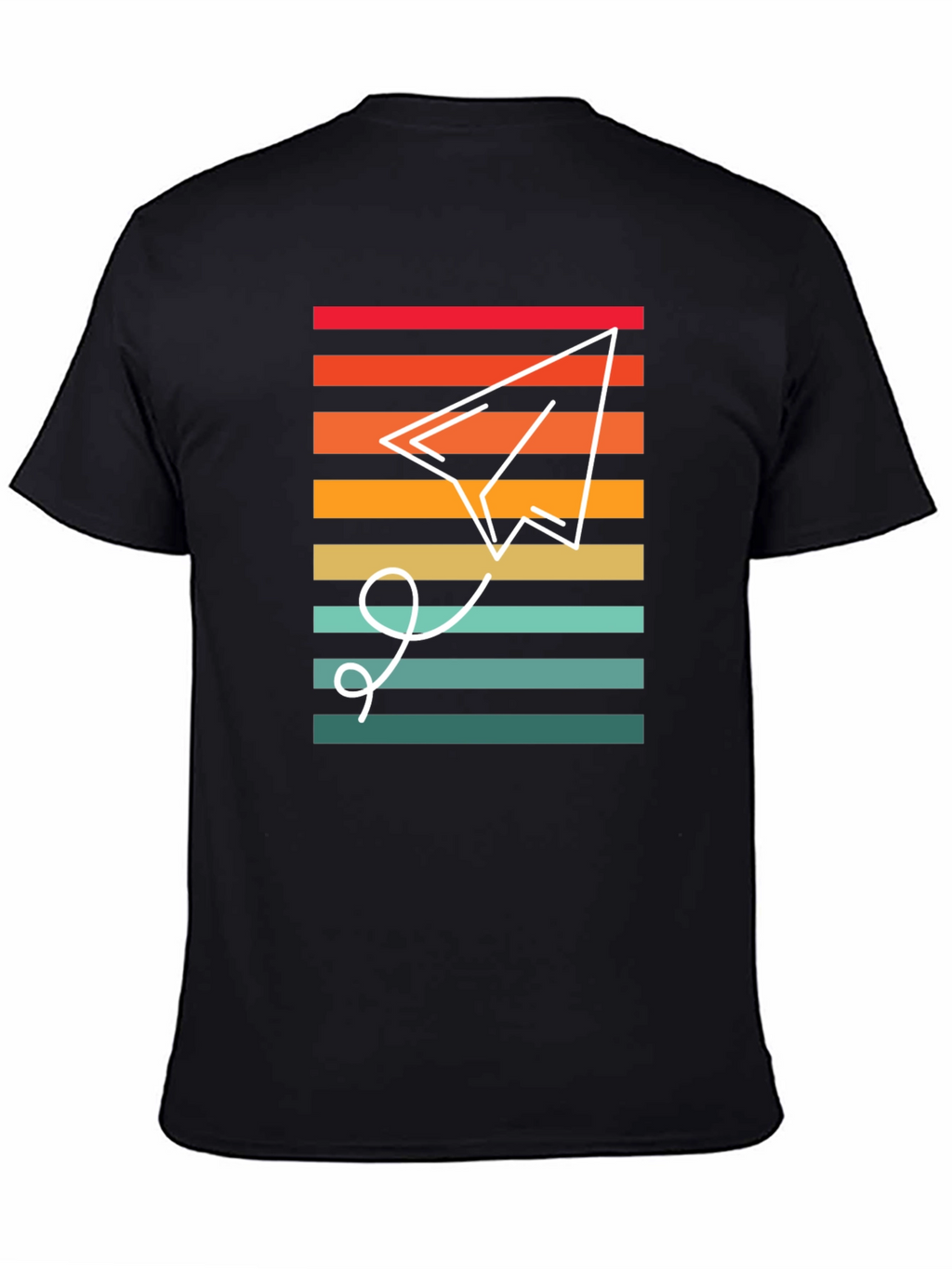 Retro Paper Airplane Graphic Tee