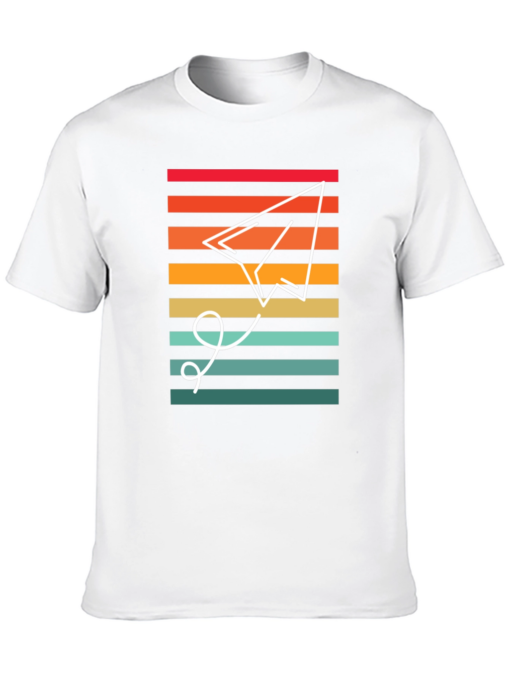 Retro Paper Airplane Graphic Tee