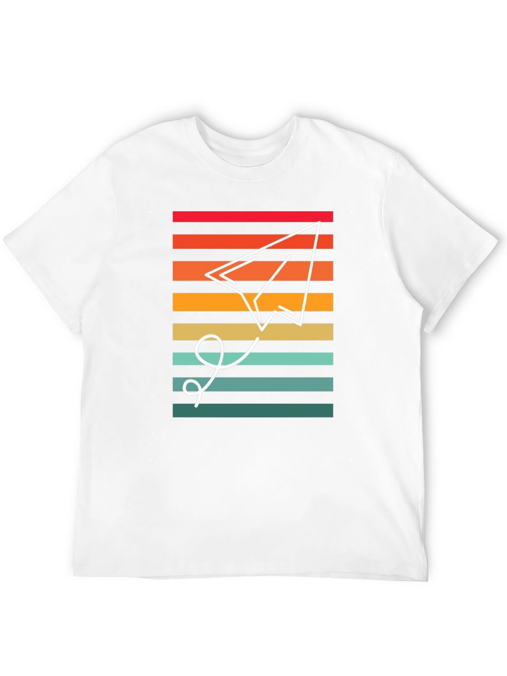 Retro Paper Airplane Graphic Tee