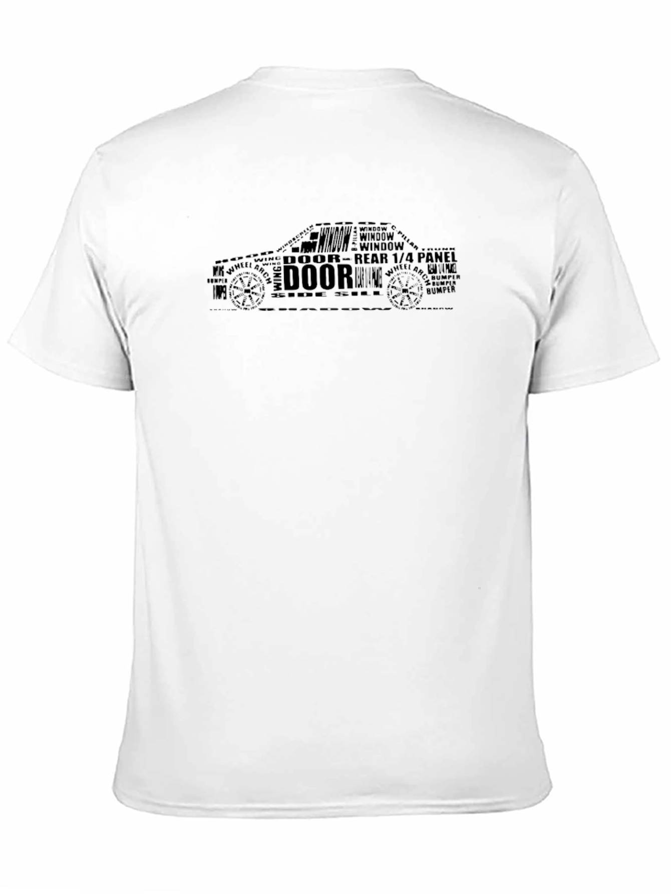 Car Parts Typography Graphic T-Shirt