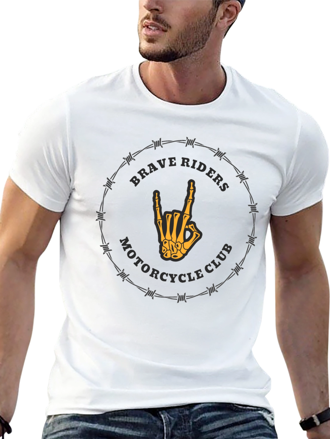 Brave Riders Motorcycle Club Graphic Tee