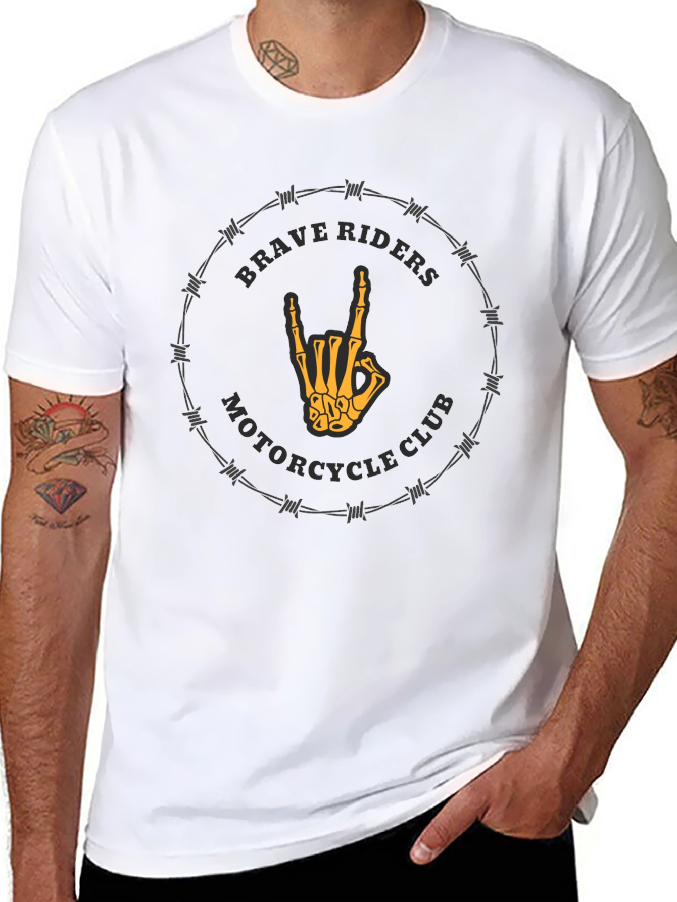 Brave Riders Motorcycle Club Graphic Tee