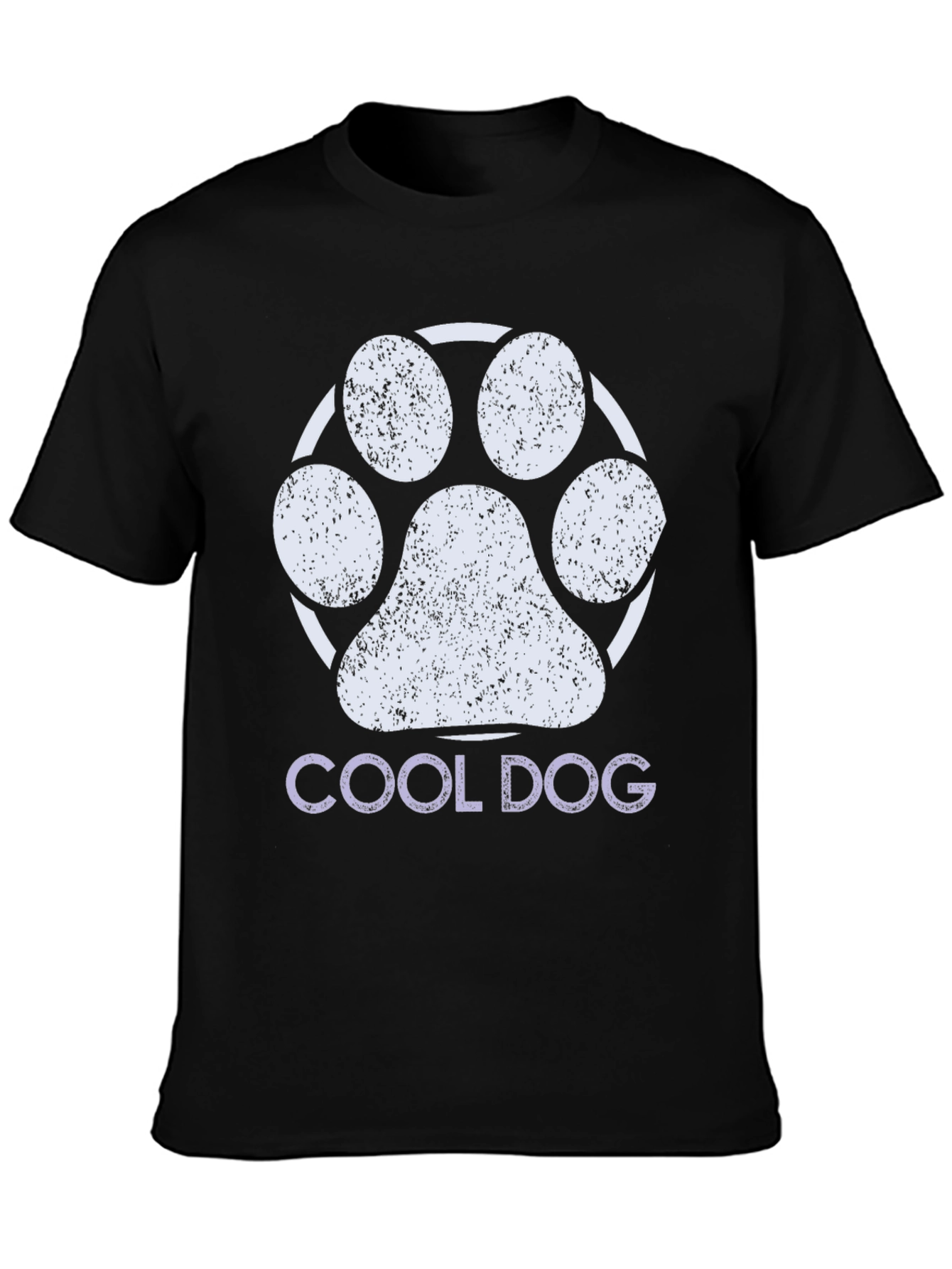 Cool Dog Paw Print Graphic Tee
