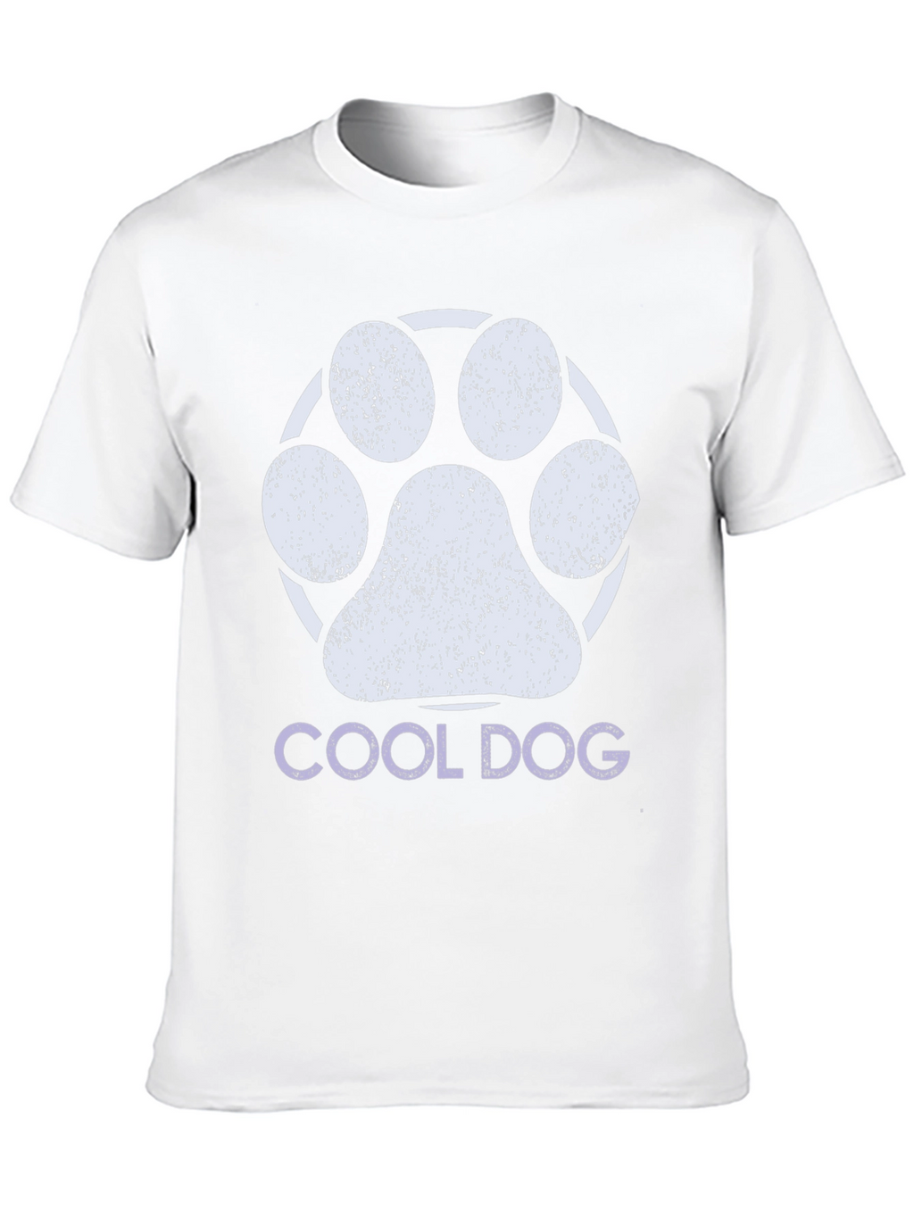 Cool Dog Paw Print Graphic Tee