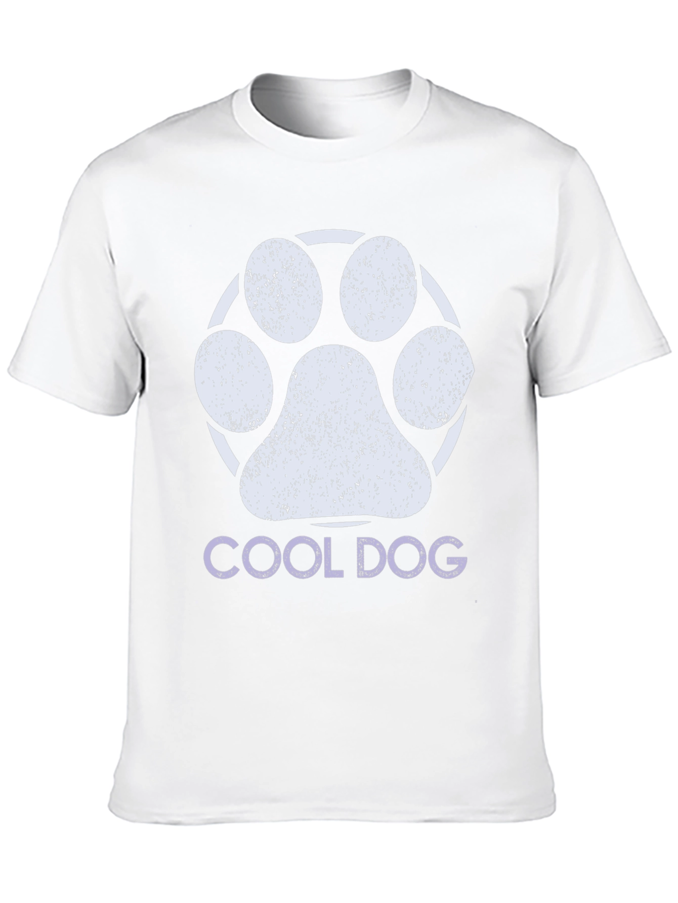 Cool Dog Paw Print Graphic Tee