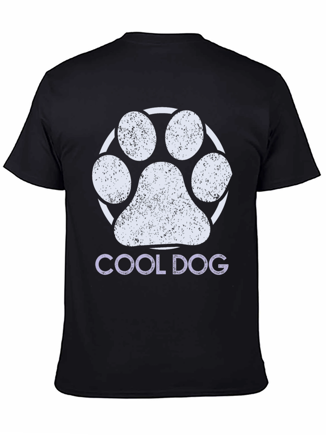 Cool Dog Paw Print Graphic Tee