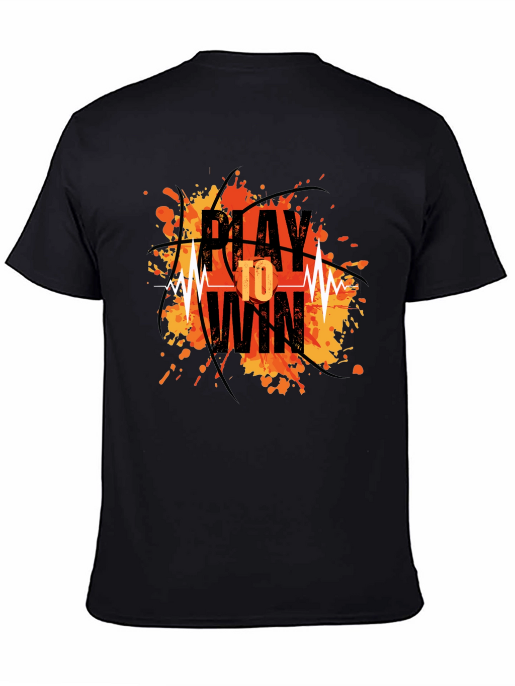Play to Win Graphic T-Shirt - Basketball Design