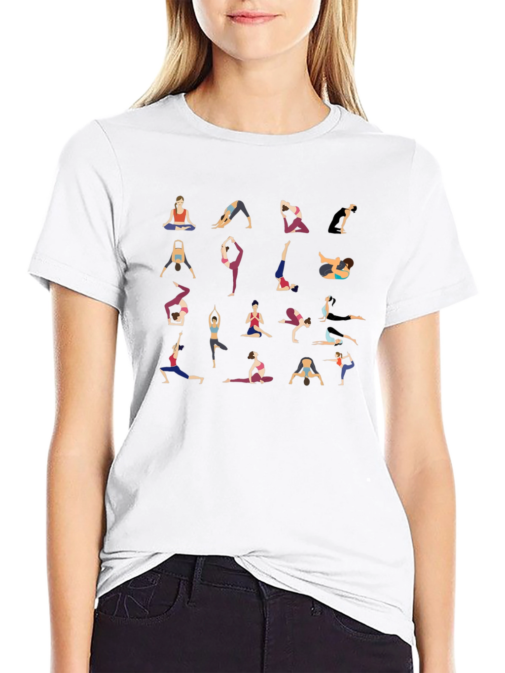 Yoga Pose Graphic T-Shirt