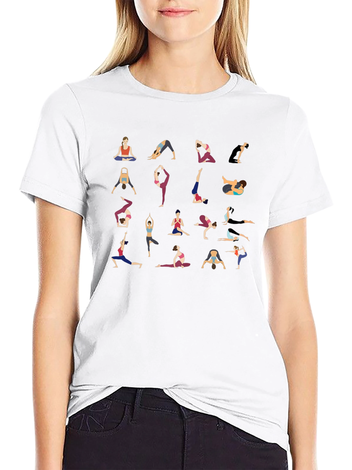 Yoga Pose Graphic T-Shirt