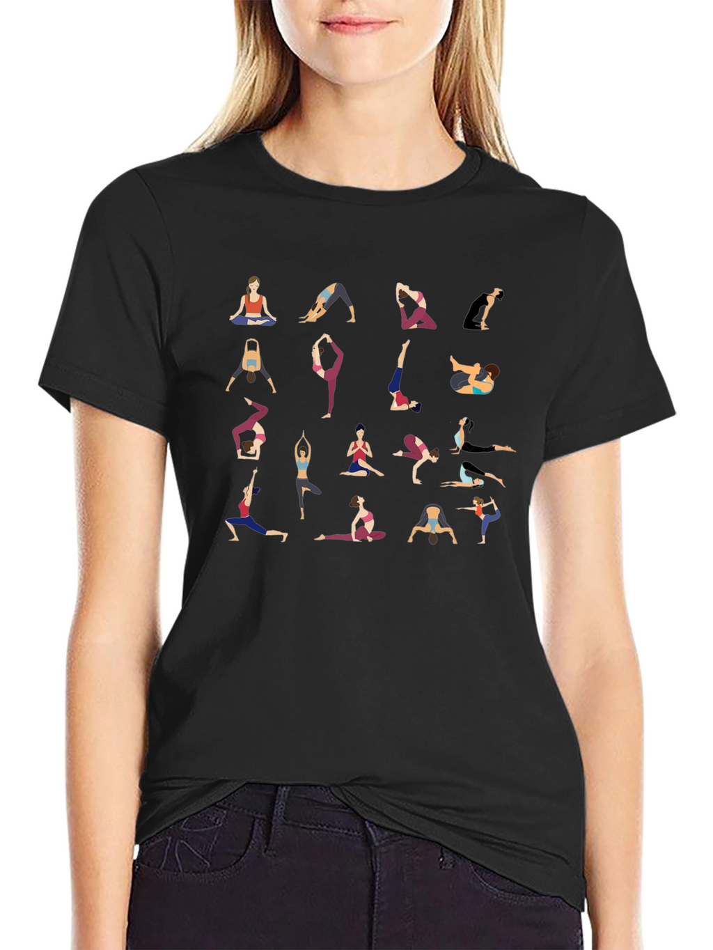 Yoga Pose Graphic T-Shirt