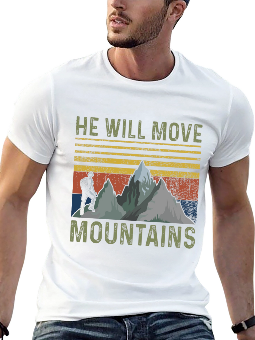 He Will Move Mountains Graphic Tee