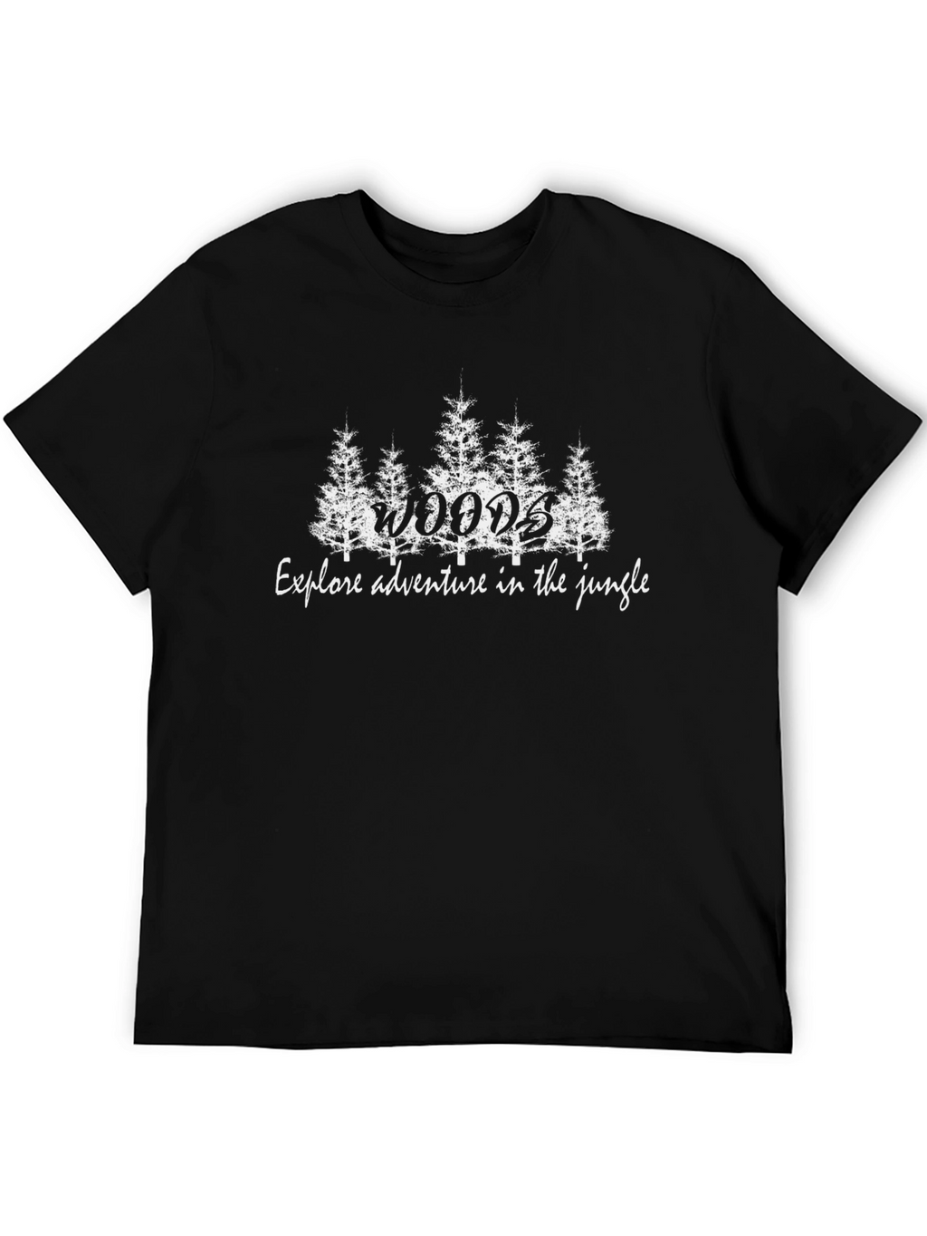 Woods Jungle Adventure Black Graphic T-Shirt