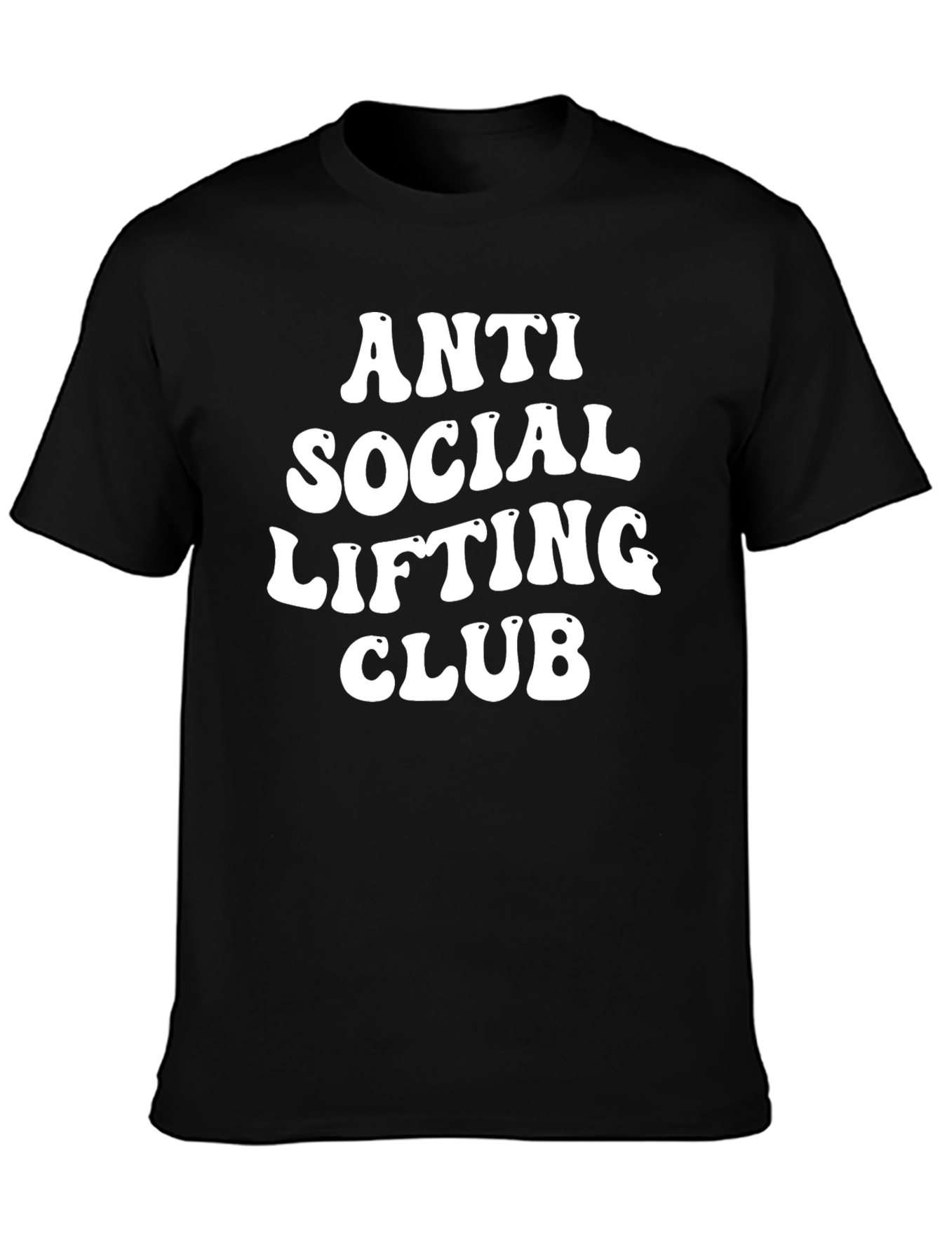 Anti Social Lifting Club Black Graphic Tee