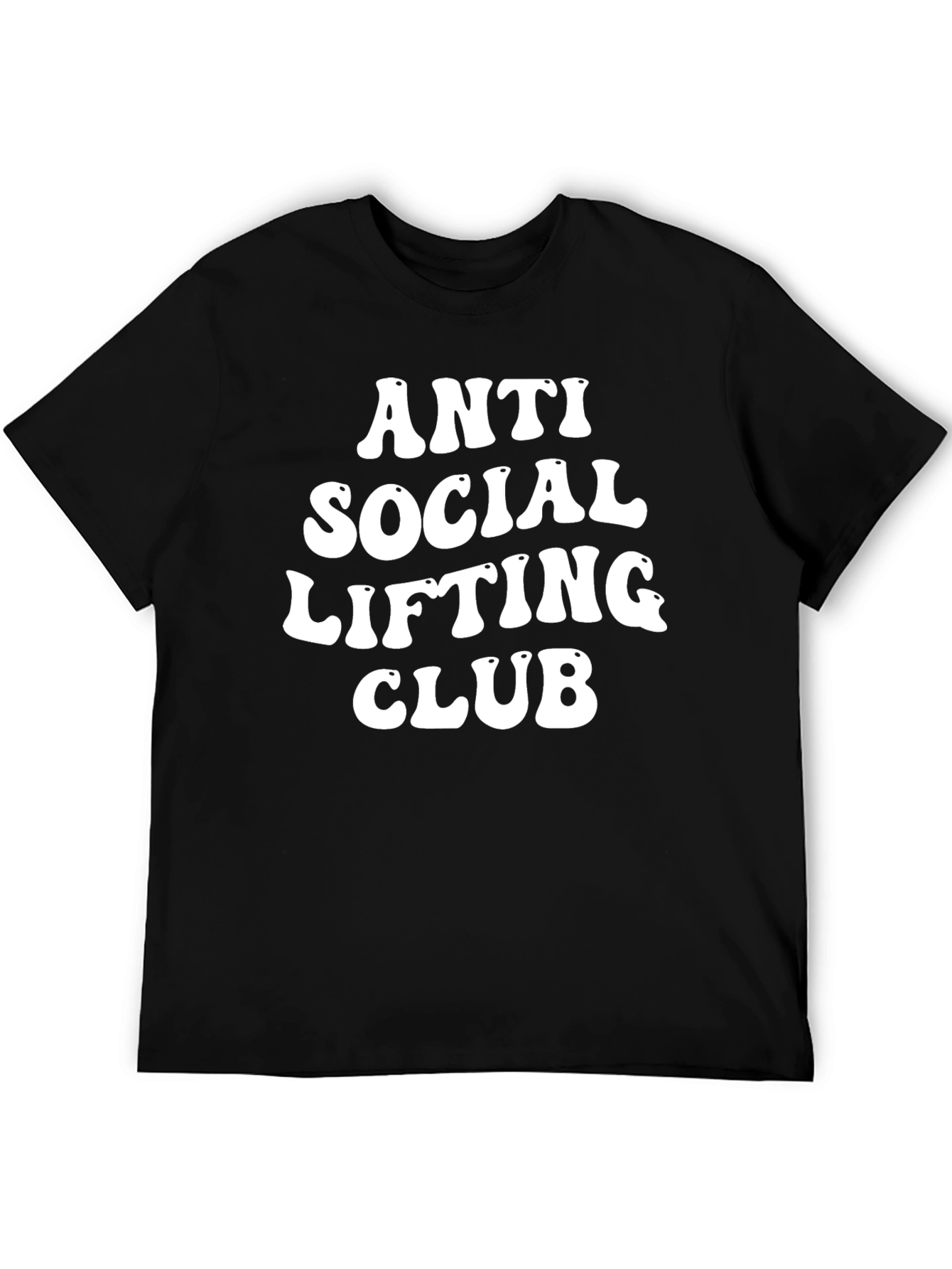 Anti Social Lifting Club Black Graphic Tee