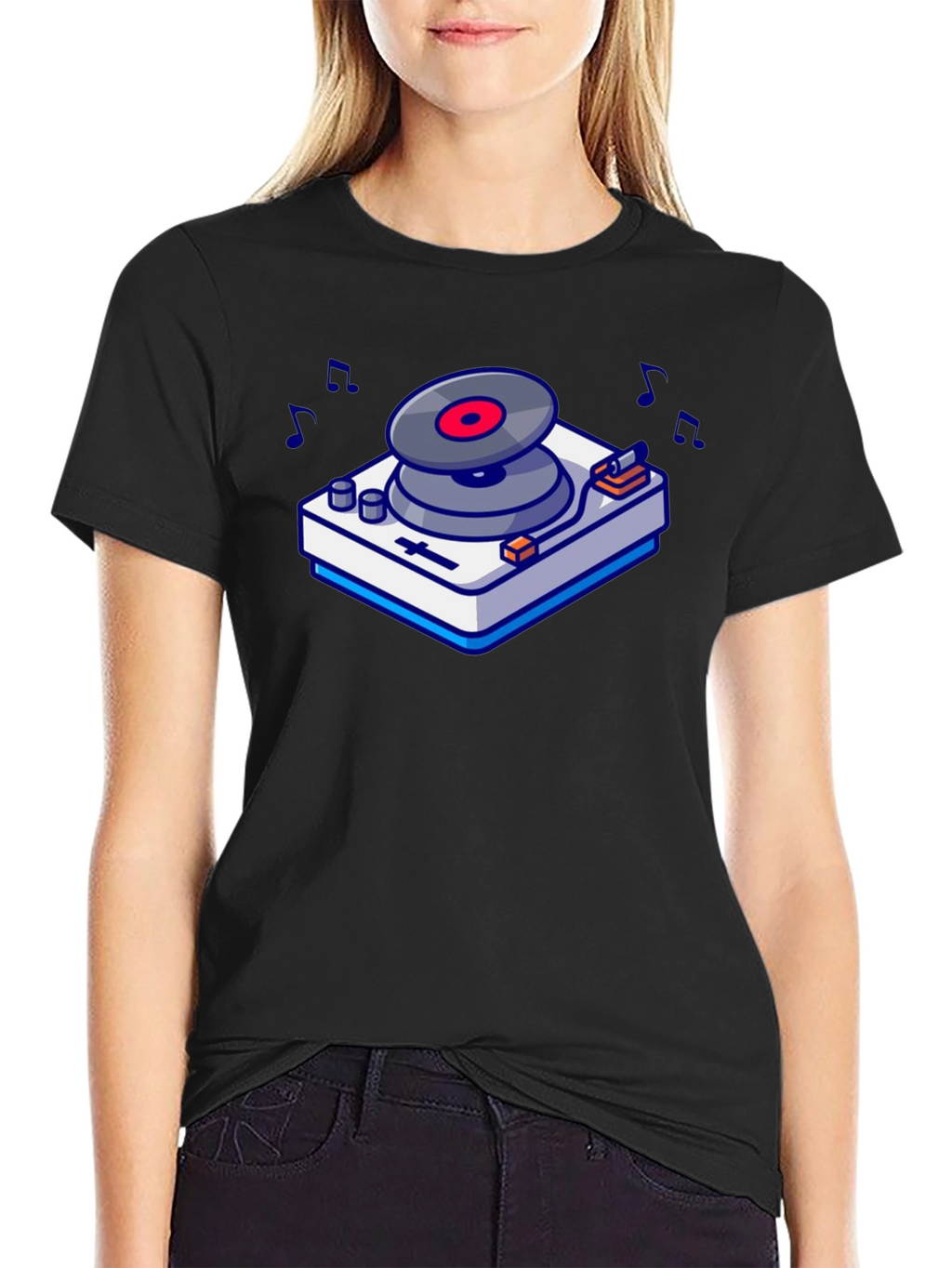 DJ Turntable Graphic Tee - Music Lovers T-Shirt
