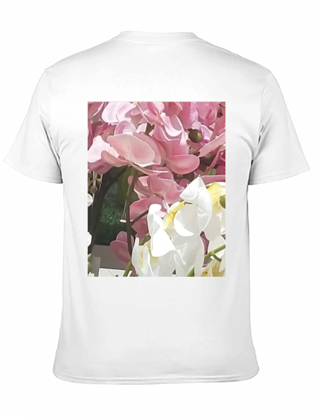 Floral T-Shirt with Pink and White Flowers