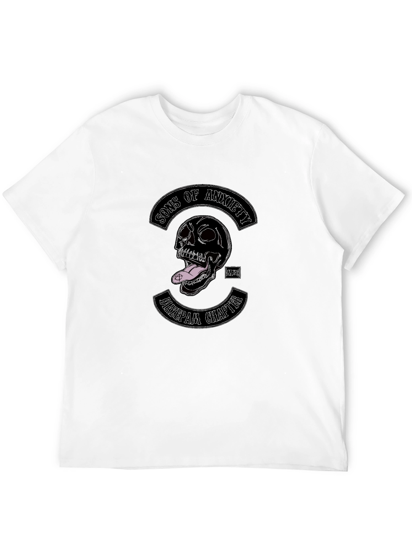 Sons of Anxiety Graphic Tee - Black Crew Neck T-Shirt
