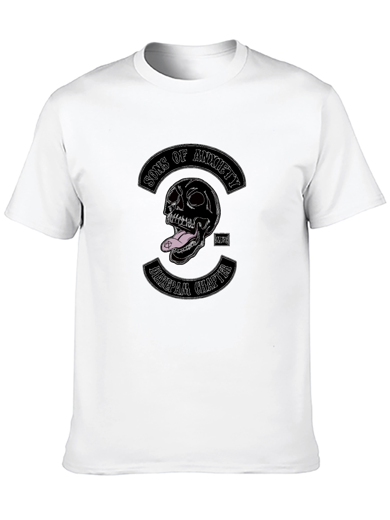 Sons of Anxiety Graphic Tee - Black Crew Neck T-Shirt