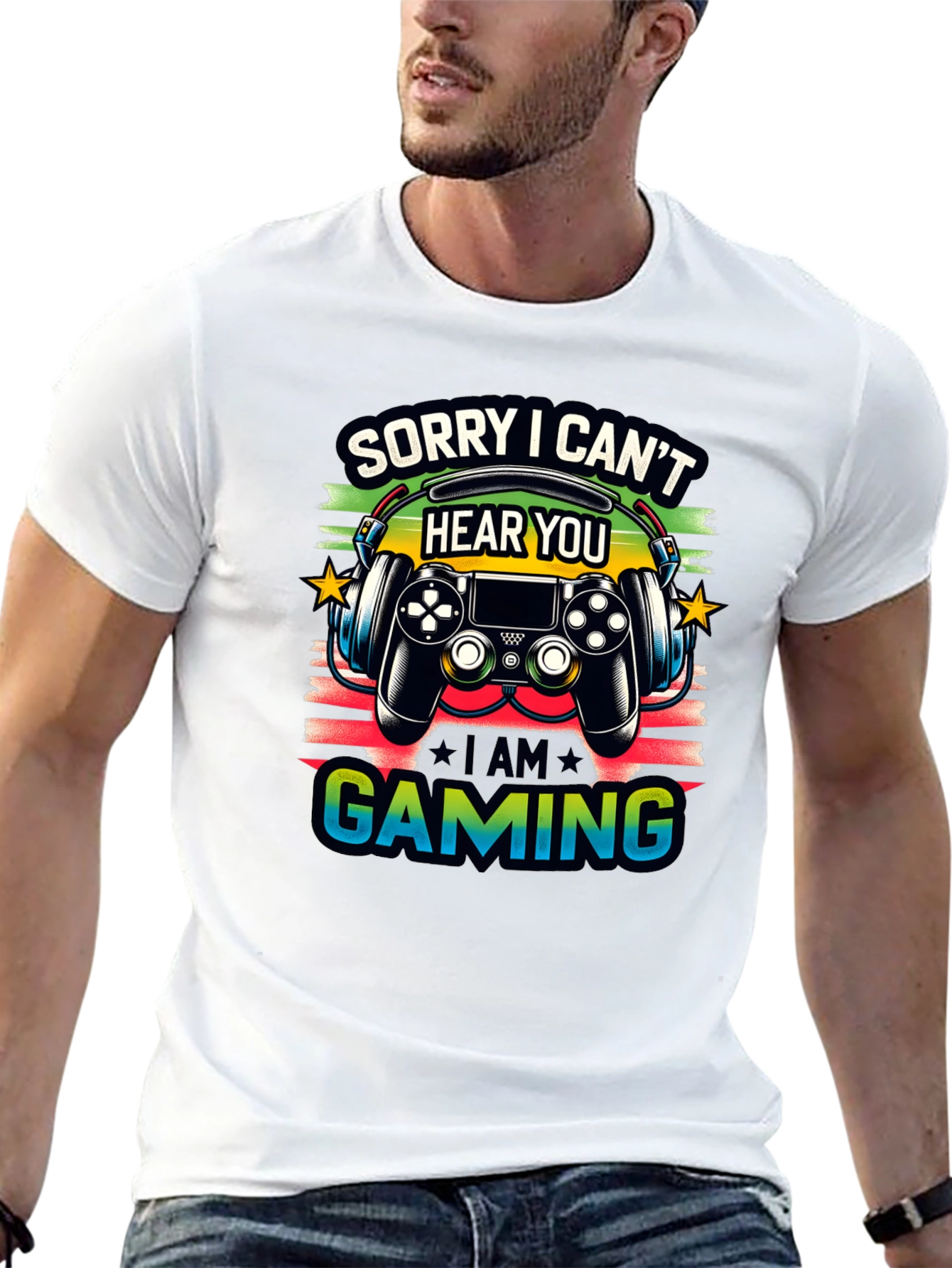 Gamer T-Shirt: Sorry I Cant Hear You Im Gaming