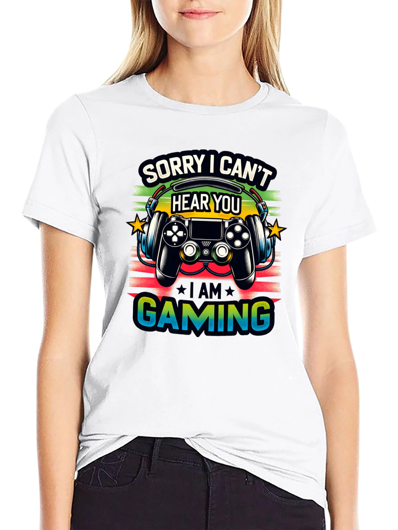 Gamer T-Shirt: Sorry I Cant Hear You Im Gaming