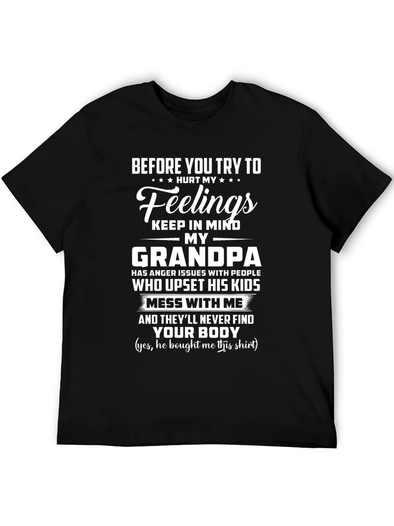 Grandpas Anger Funny Graphic T-Shirt