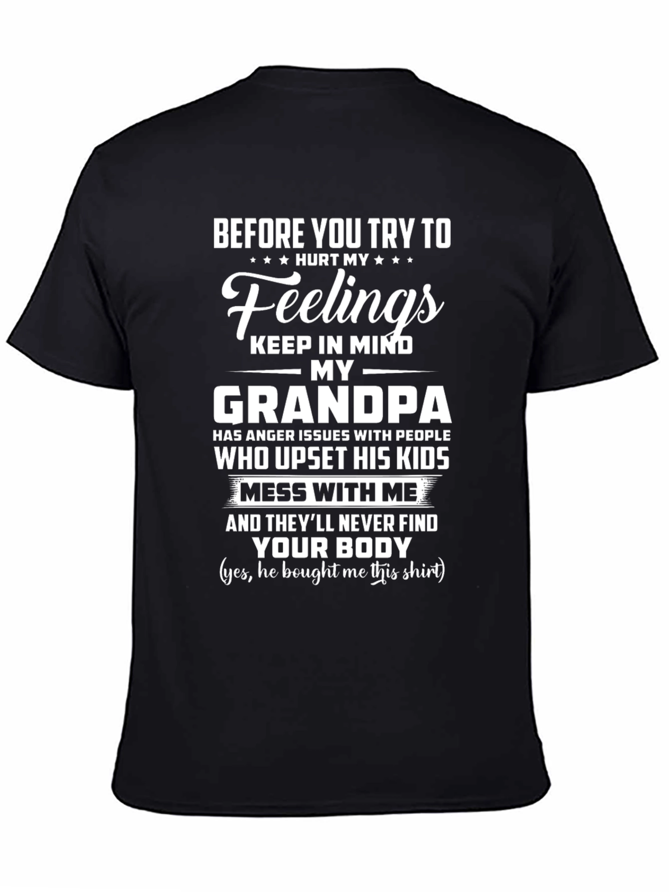 Grandpas Anger Funny Graphic T-Shirt