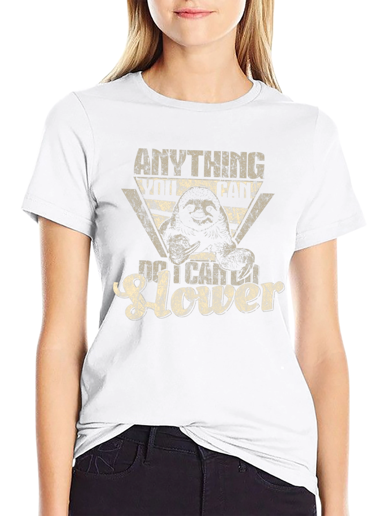 Anything You Can Do I Can Do It Slower Sloth Graphic Tee